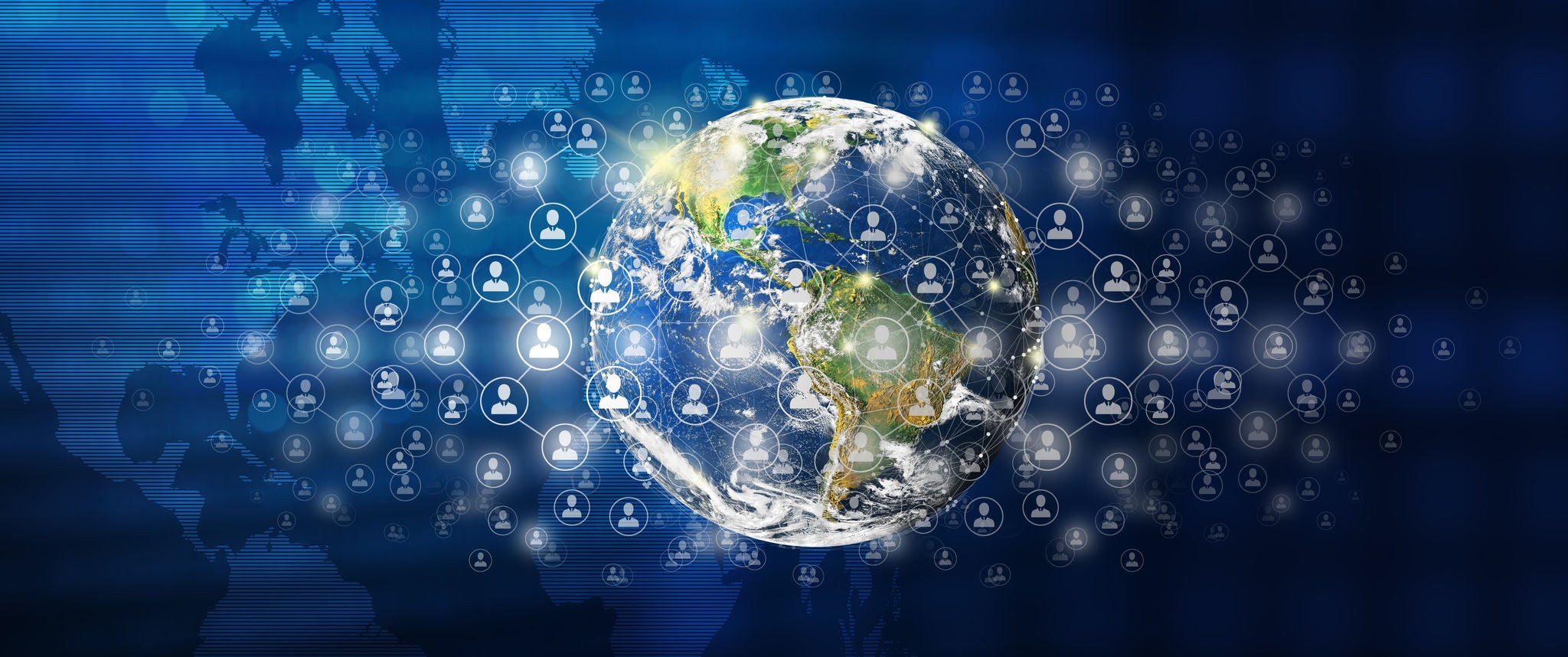 World business connection, People connection and Network connection concept., World business connection, People connection and Network connect